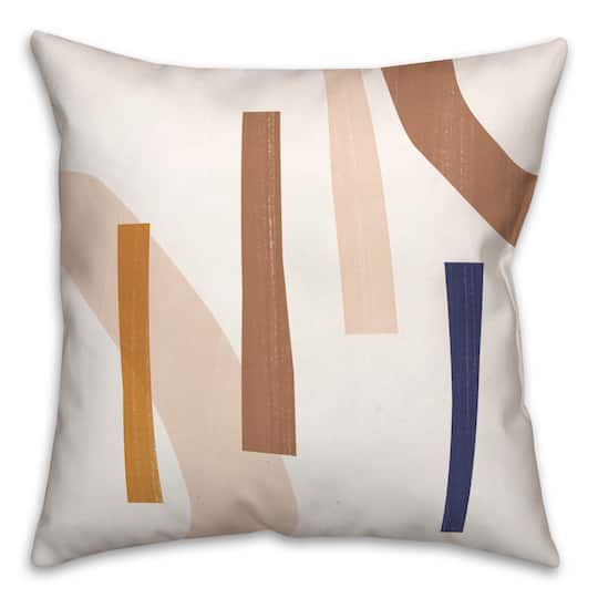 Fall Abstract Arches &#x26; Lines Indoor/Outdoor Pillow